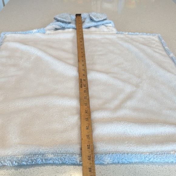 BLANKETS & BEYOND blue White Dots Hooded long ears dog BABY BLANKET Hood Plush - Picture 8 of 11